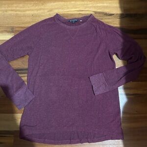 Brandy burgundy long sleeve shirt/sweatshirt